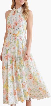 Needle & Thread Sienna Rose Cotton Halter Maxi Gown