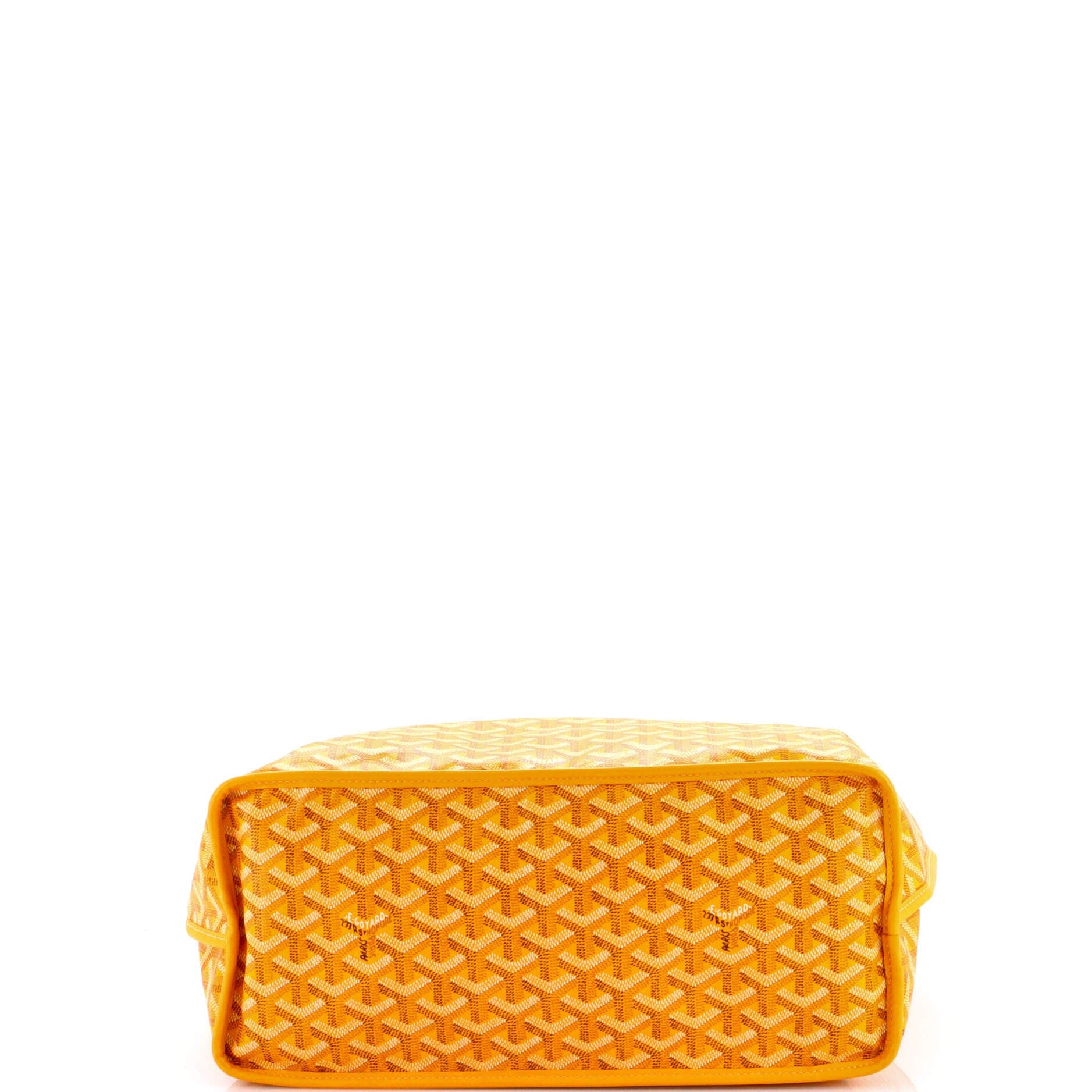 Pre-Owned Goyard Anjou Reversible Tote Coated Canvas PM, Alternate, color, Yellow