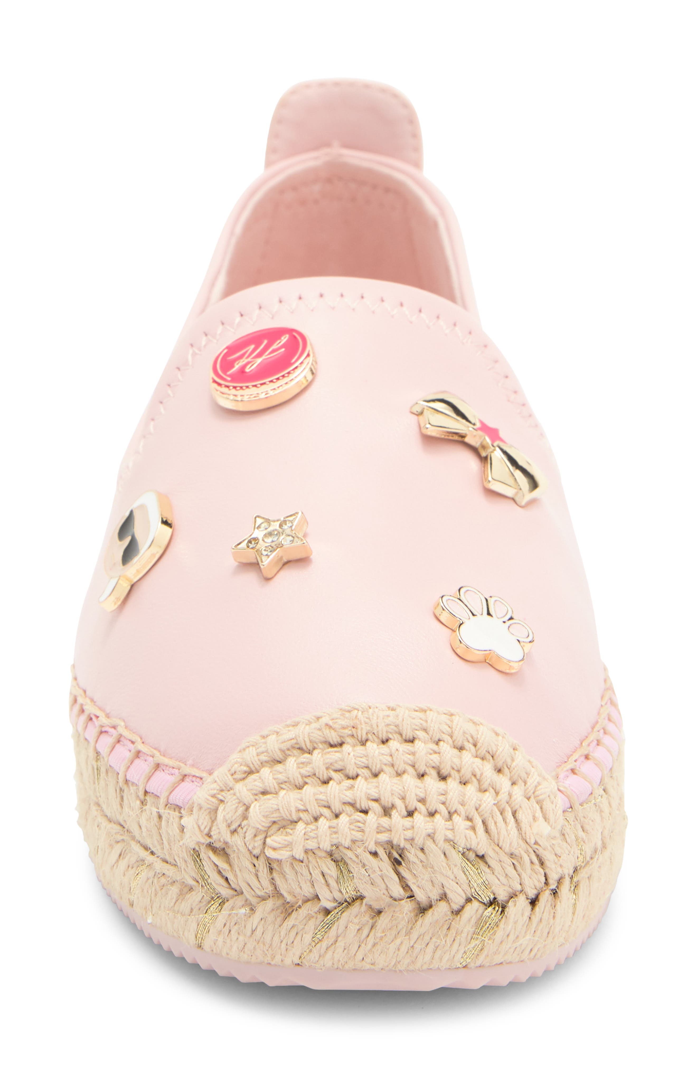 KARL LAGERFELD PARIS Michaela Macaron Espadrille Flat, Alternate, color, Light Blush