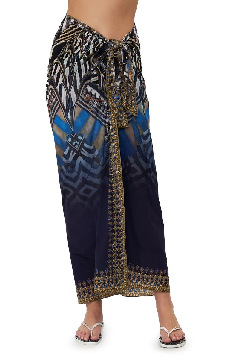 Camilla Knight of the Wild Cover-Up Sarong, Main, color,