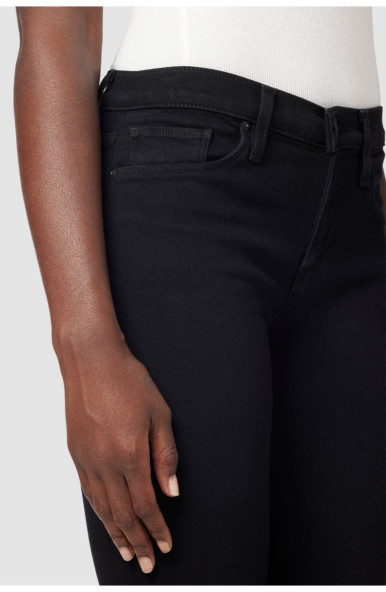 Hudson Jeans Nico Mid-Rise Straight Ankle, Alternate, color, Black