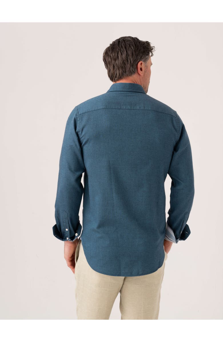 Koy Clothing Cotton Merino Long Sleeve Shirt, Alternate, color, Teal