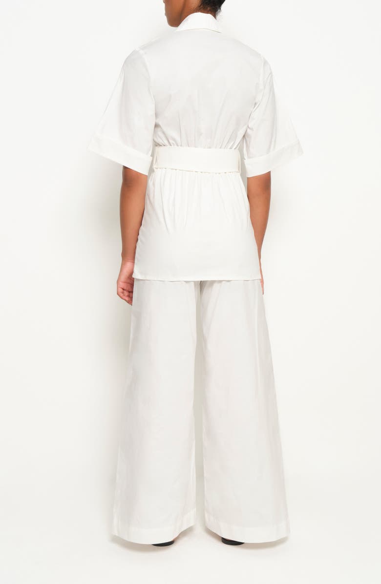 The Lulo Project Harbor Stretch Cotton Tunic Top, Alternate, color, Crudo