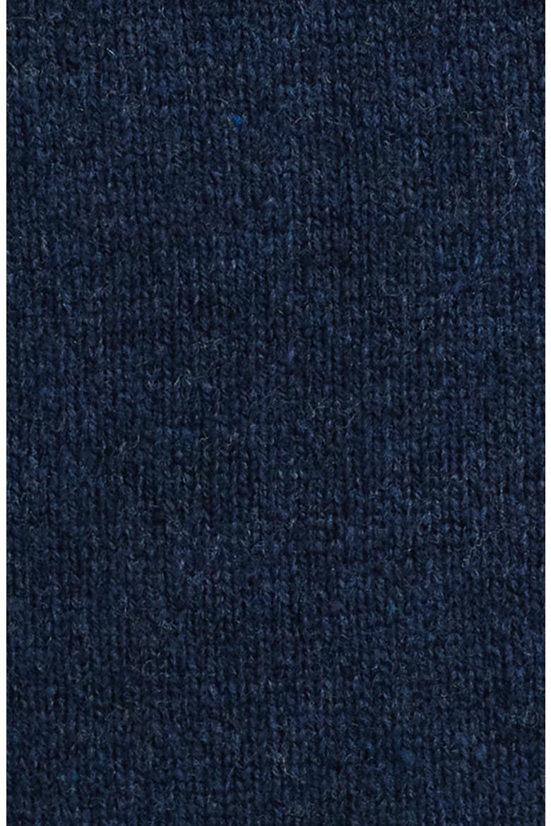 Fair Isle Quarter Zip Wool Blend Sweater, Alternate, color, NAVY
