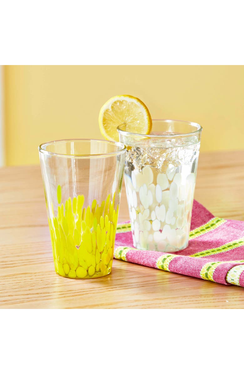 tag Pinto Confetti White Tumbler - 15oz Dishwasher Safe Drinkware, Alternate, color, White