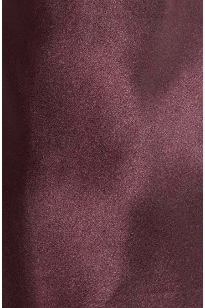 Maddie Satin Chemise, Alternate, color, CHOCOLATE