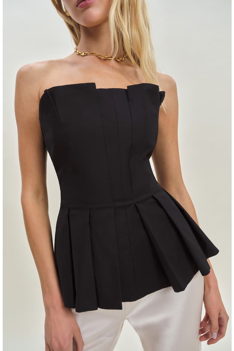 Ashlyn Pleated Peplum Strapless Top (Women) | Nordstrom