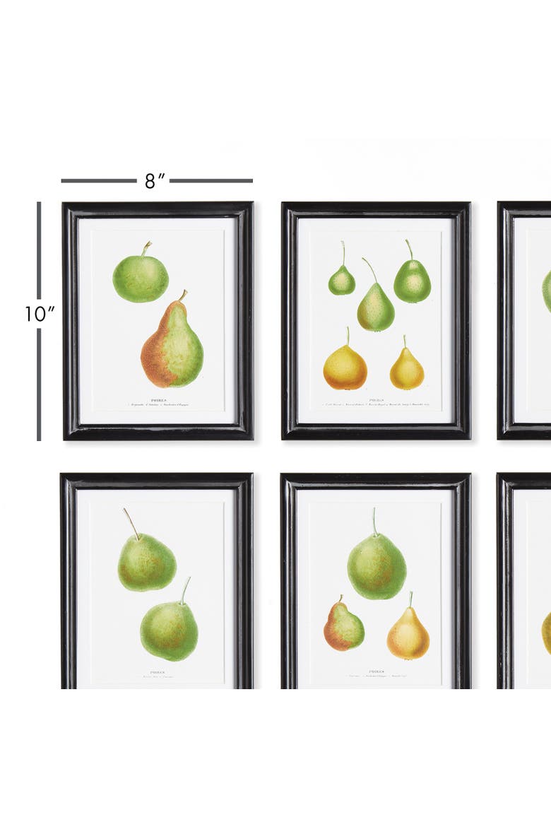 Pear Study, Set Of 6, Alternate, color, Green