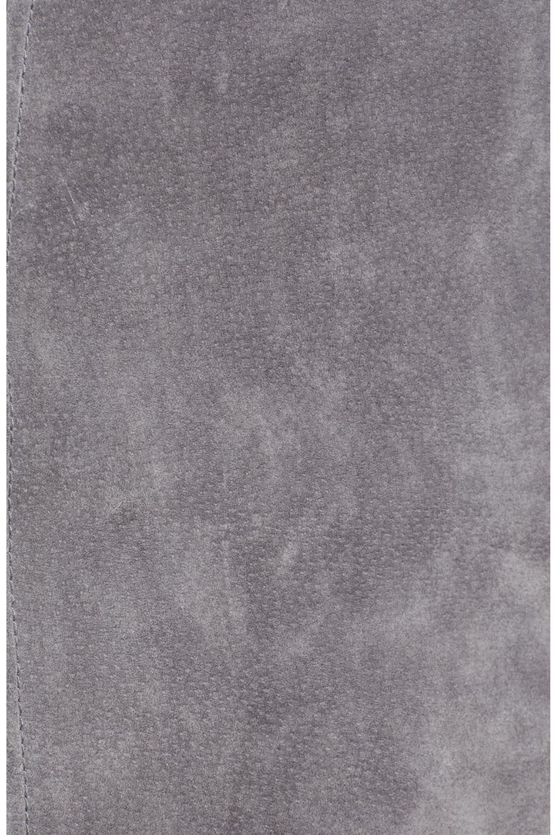 A-Line Suede Skirt, Alternate, color, SILVER SCREEN