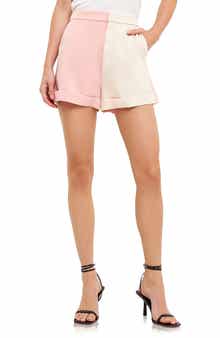 Endless Rose Colorblock High Waist Shorts