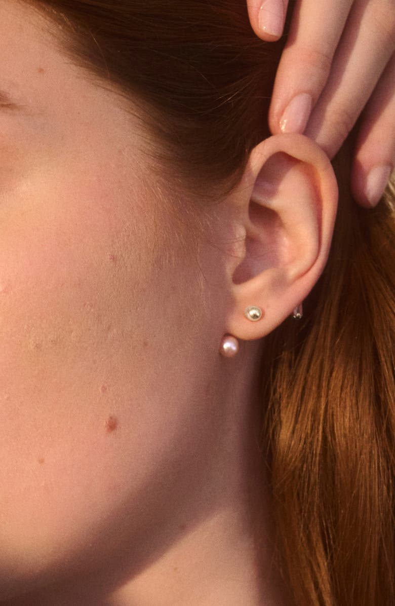 Lady Grey Orion Front/Back Earrings, Alternate, color, Silver