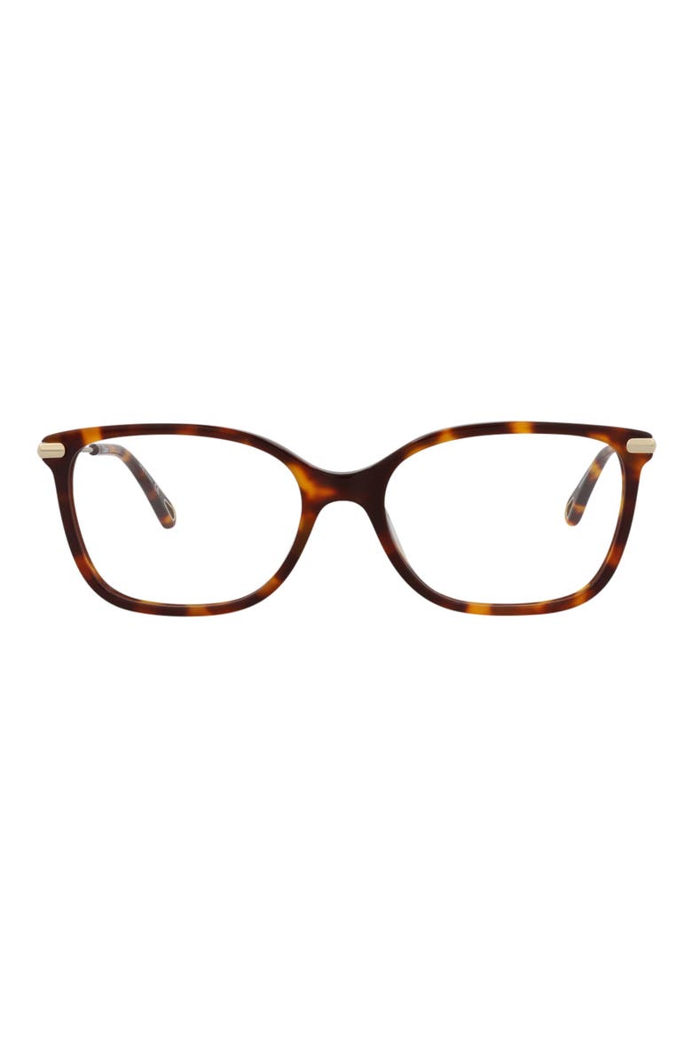 Core 51mm Square Optical Glasses, Main, color, HAVANA GOLD TRANSPARENT