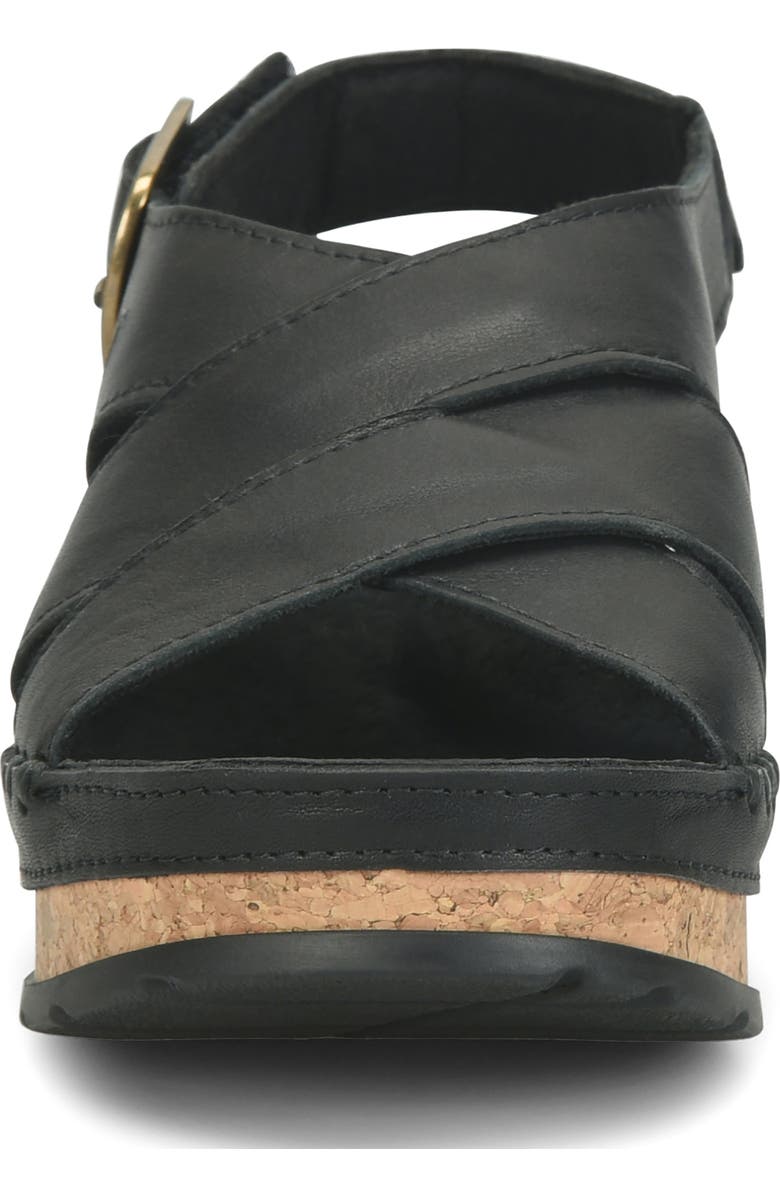 Børn Kavala Platform Sandal, Alternate, color, Black Leather