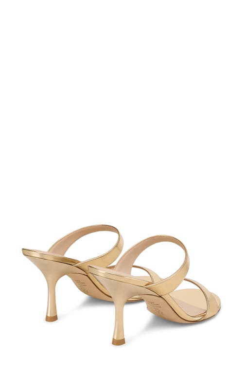 Stuart Weitzman Nudist Metallic Slide Sandal