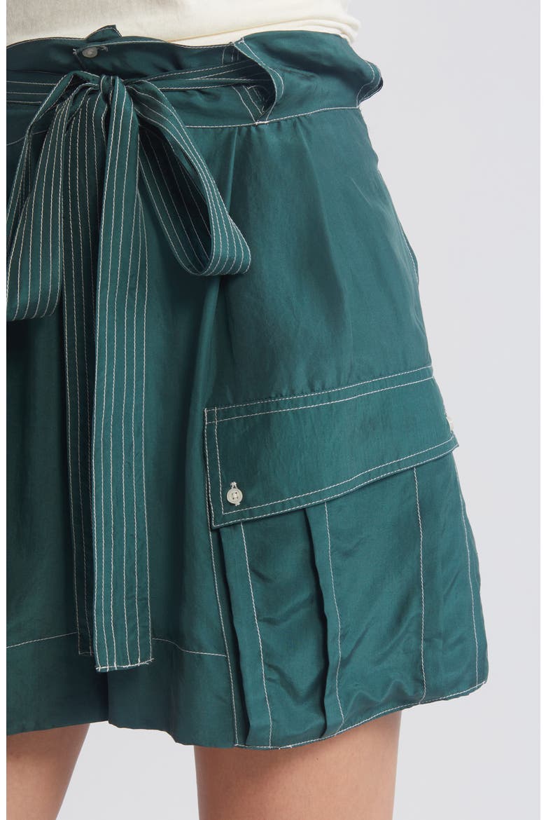 The Silk Cargo Shorts, Alternate, color, DEEP SEA GREEN