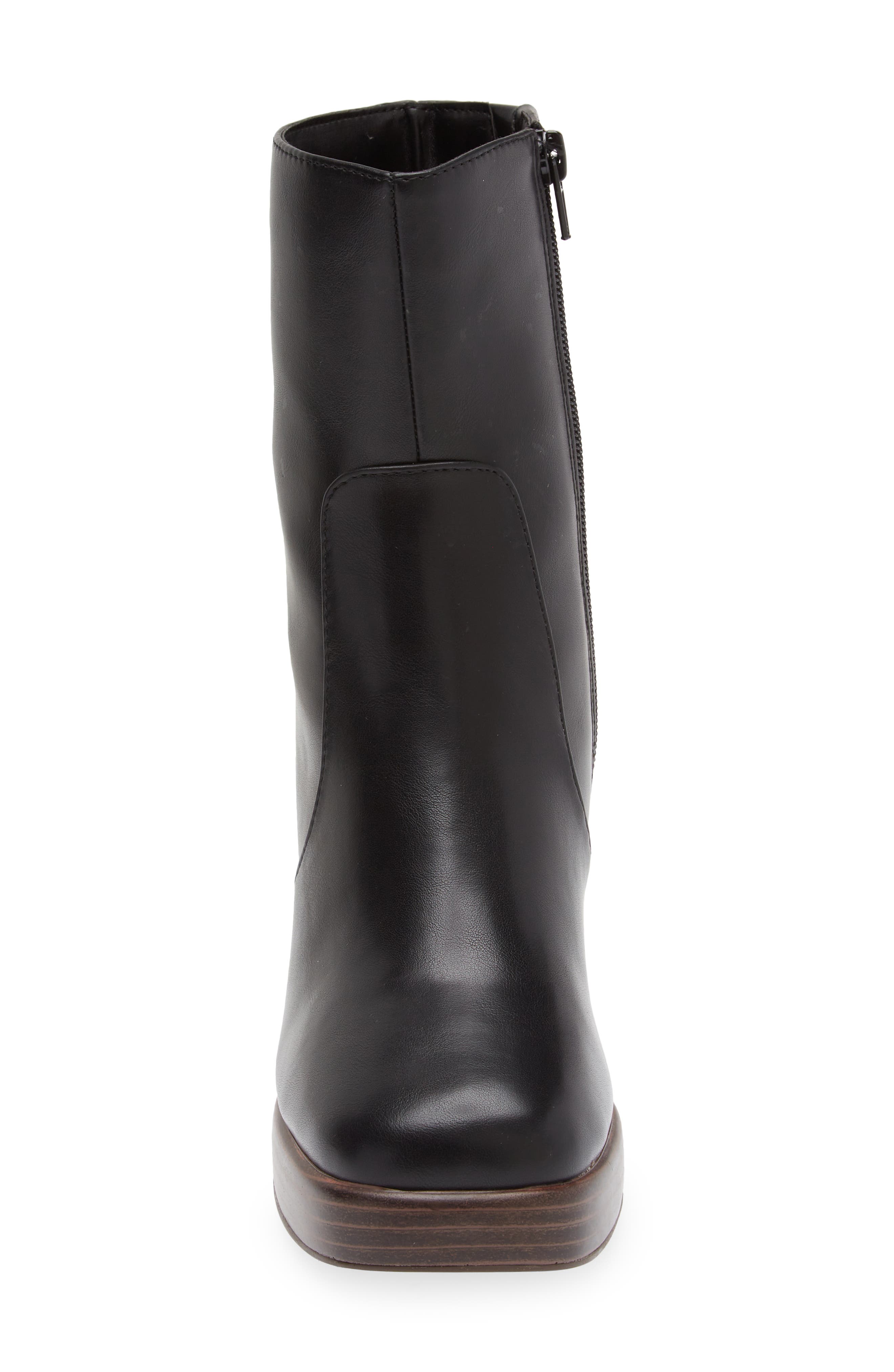 Kitt Platform Bootie, Alternate, color, BLACK