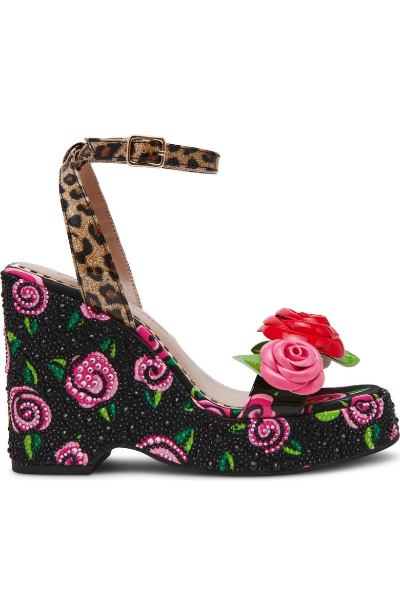 Betsey Johnson Lizzette Wedge Sandal, Alternate, color,