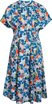 Seasalt Cornwall Lamorna Print Organic Cotton Midi Dress