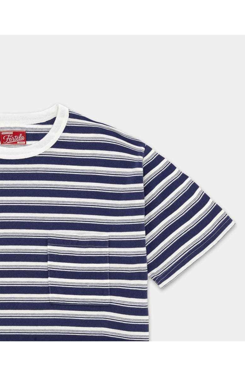 Fortela Yakut Striped T-shirt, Alternate, color, Light Blue