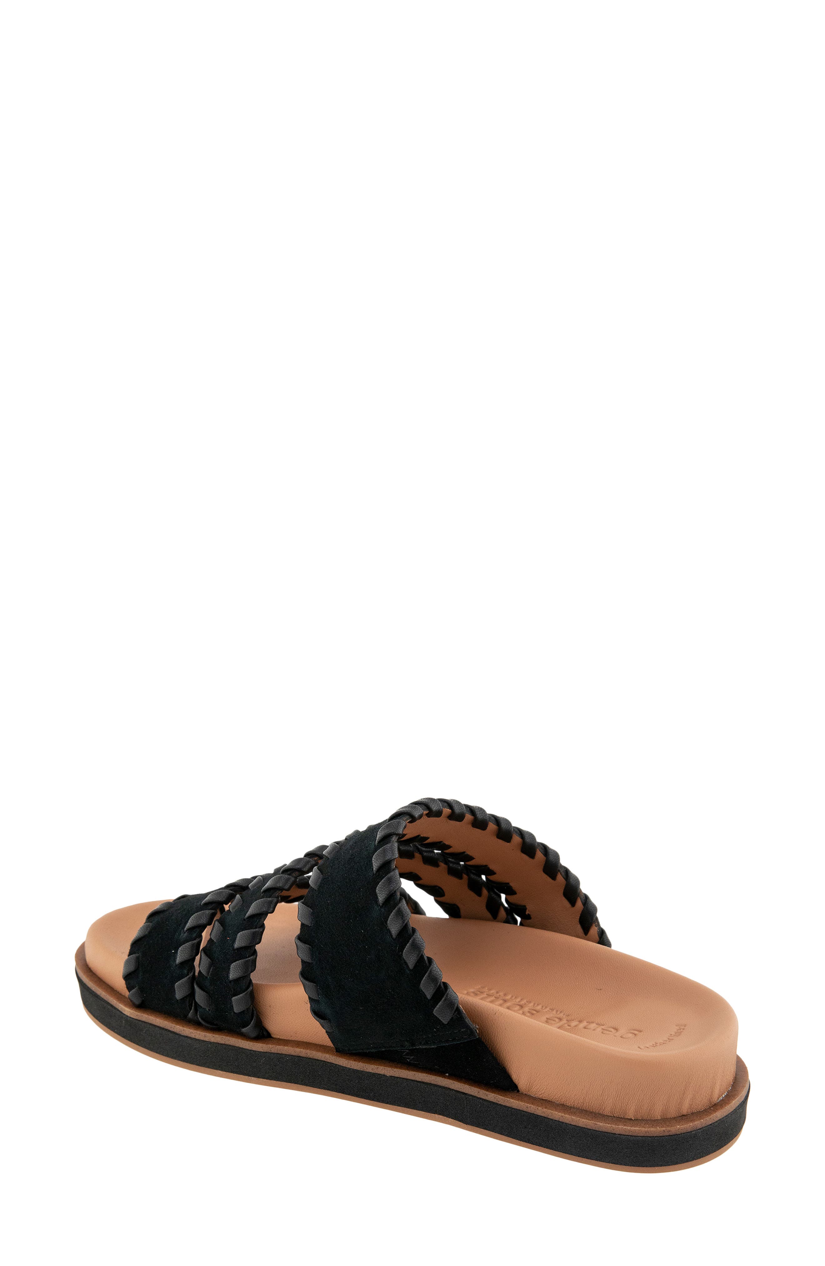 Gentle Souls Niles Whip Platform Slide Sandal, Alternate, color, Black Suede