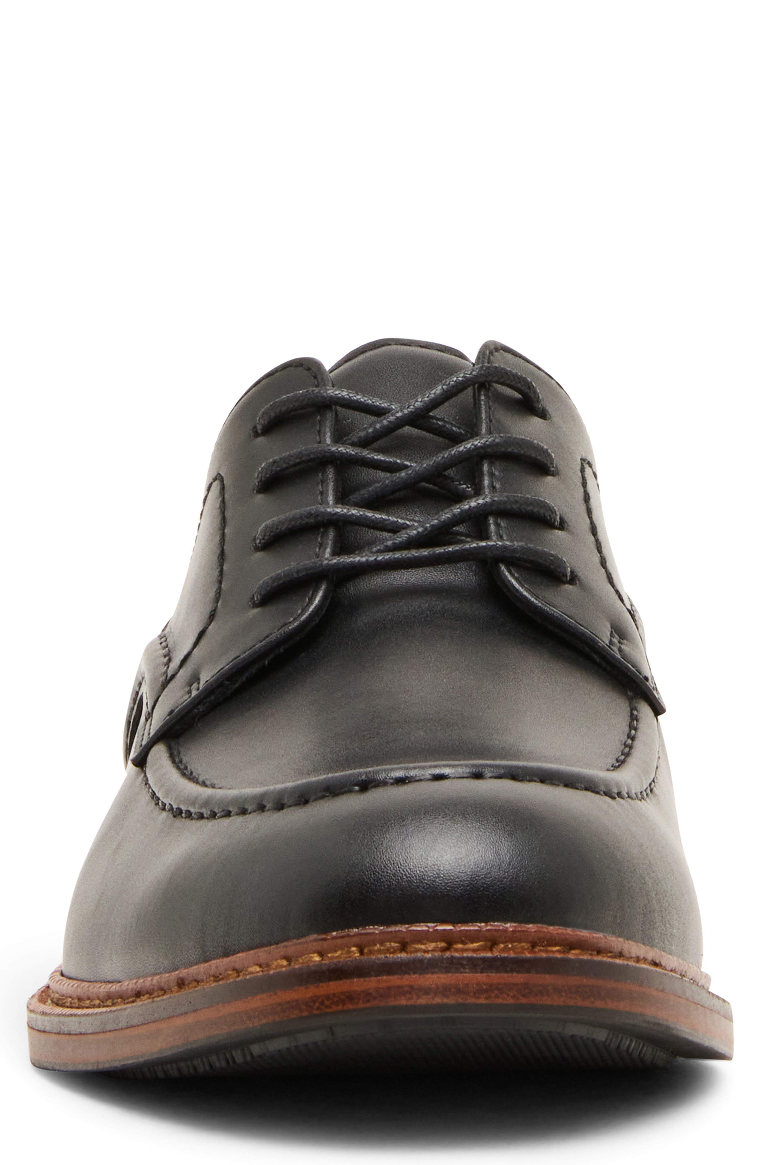 Everet Apron Toe Derby, Alternate, color, BLACK