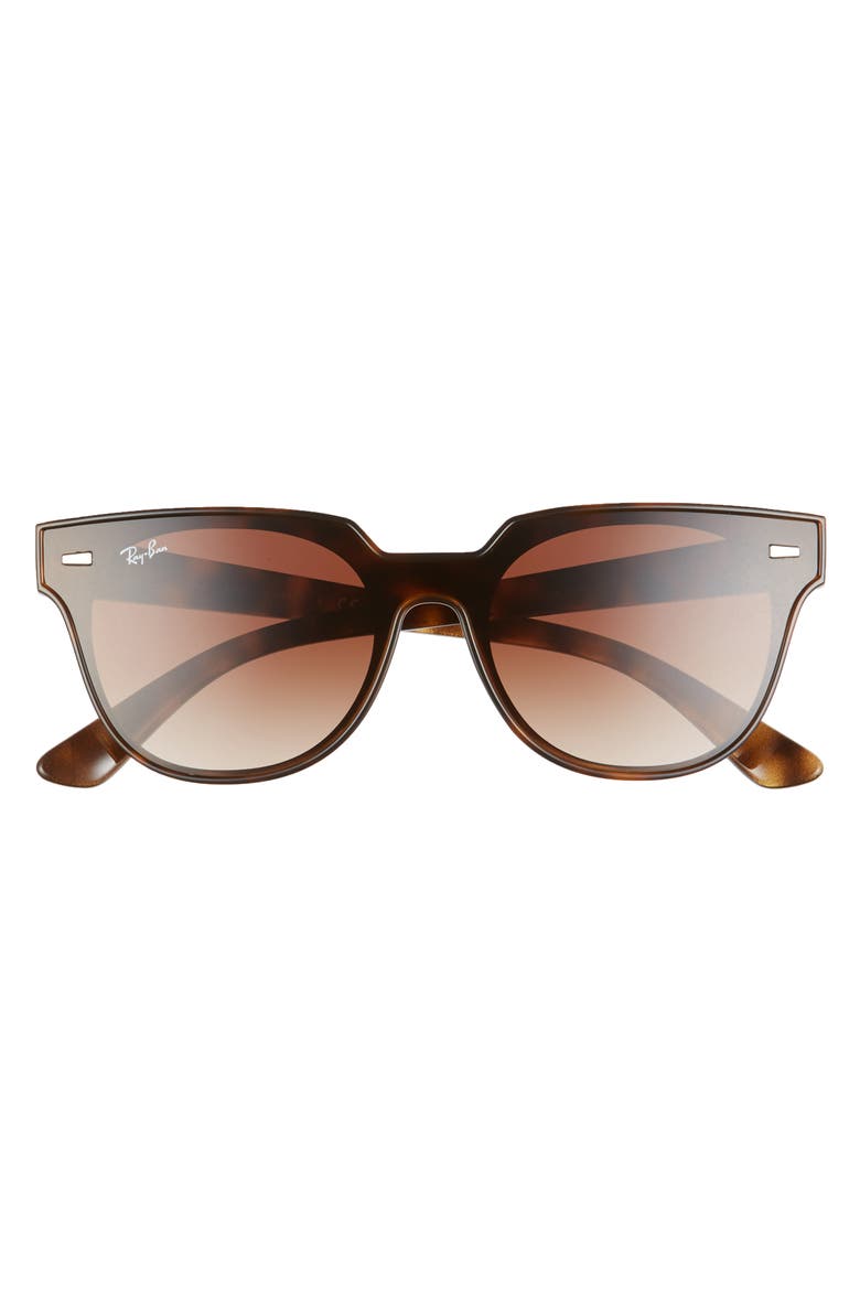 Blaze Meteor 145mm Gradient Shield Sunglasses, Alternate, color, HAVANA/ BROWN SOLID