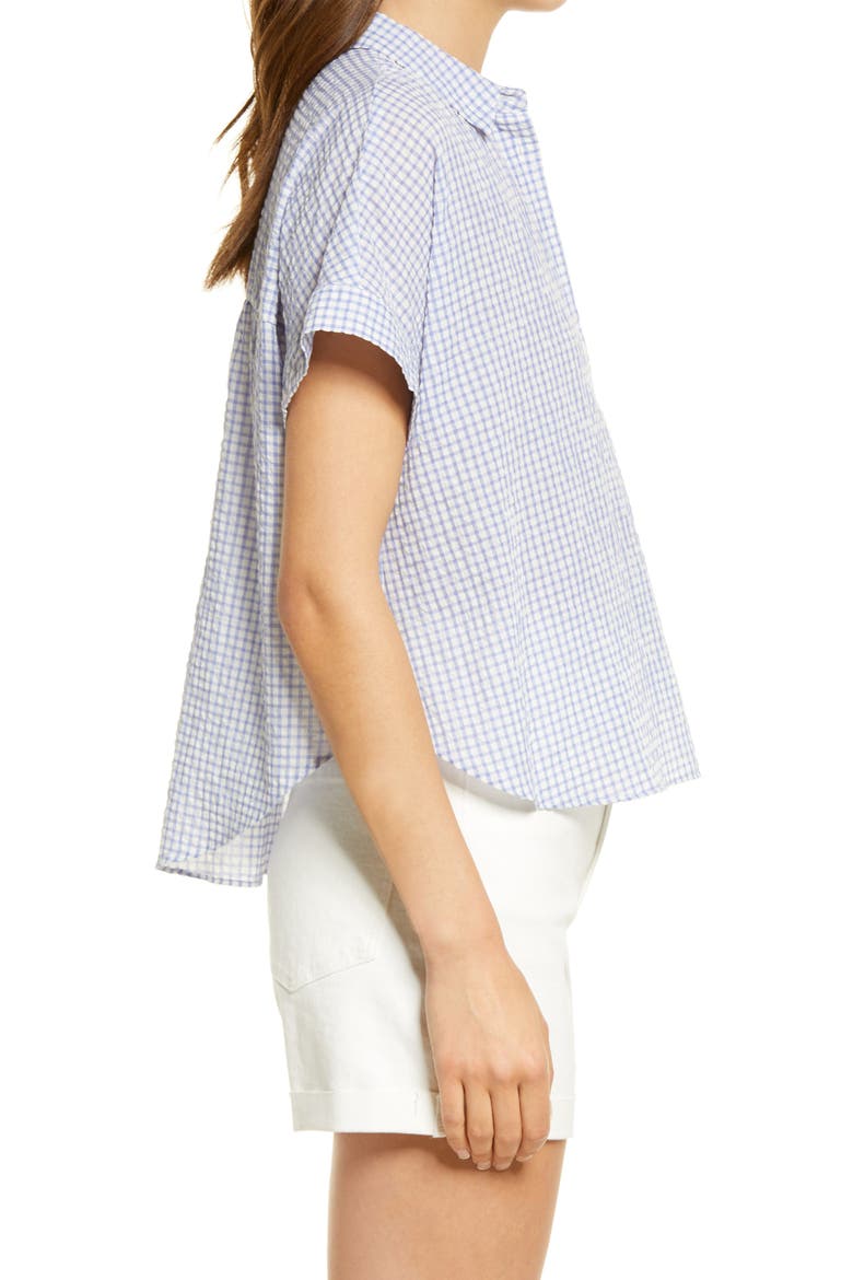 Women's Hilltop Gingham Check Seersucker Shirt, Alternate, color, SUMMER PERI