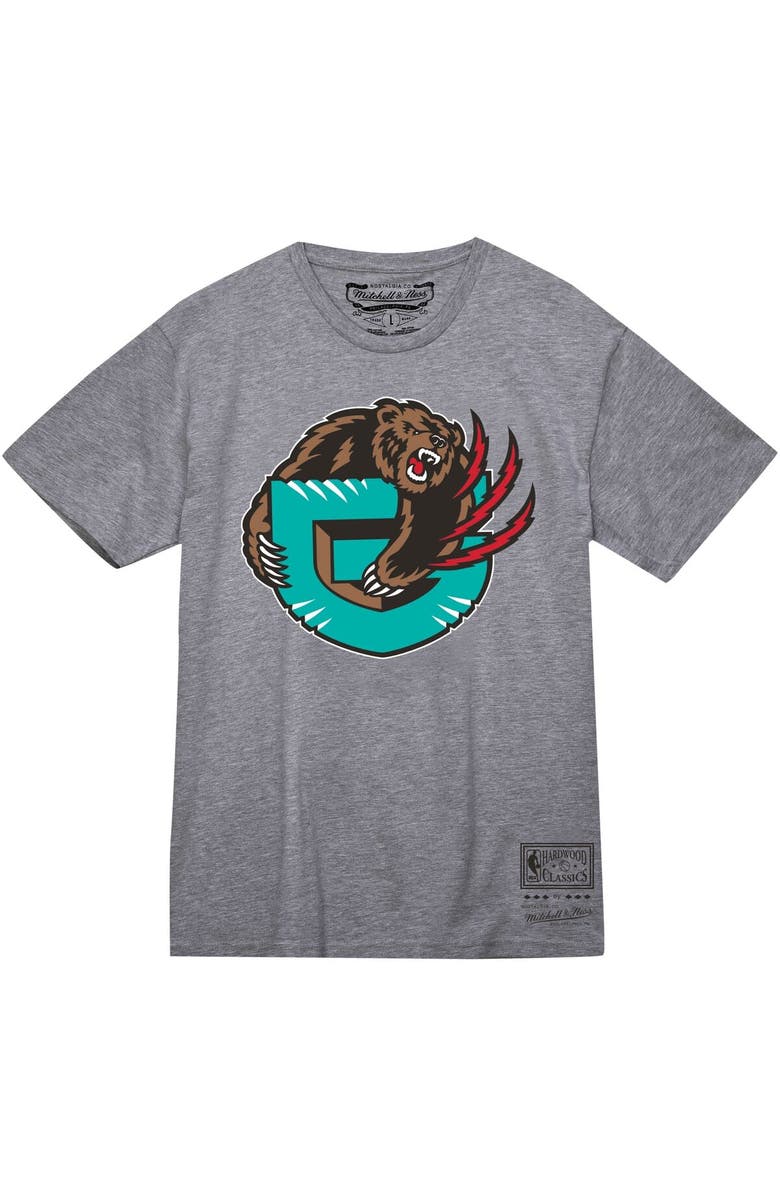 Mitchell & Ness Unisex Mitchell & Ness  Gray Vancouver Grizzlies Hardwood Classics MVP Throwback Logo T-Shirt, Alternate, color, 