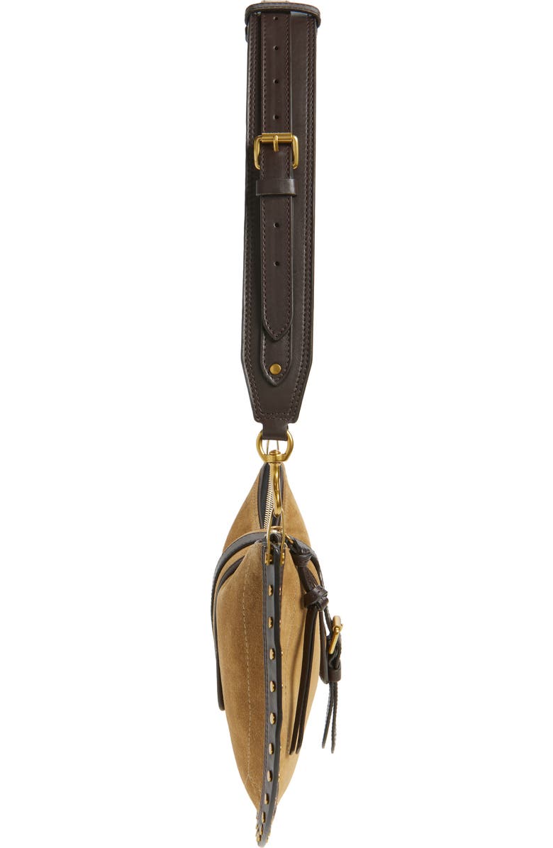 Isabel Marant Oskan Soft Zip Bag, Alternate, color, Taupe