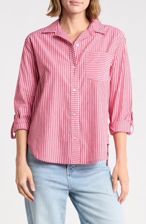 Carson Stripe Button-Up Shirt
