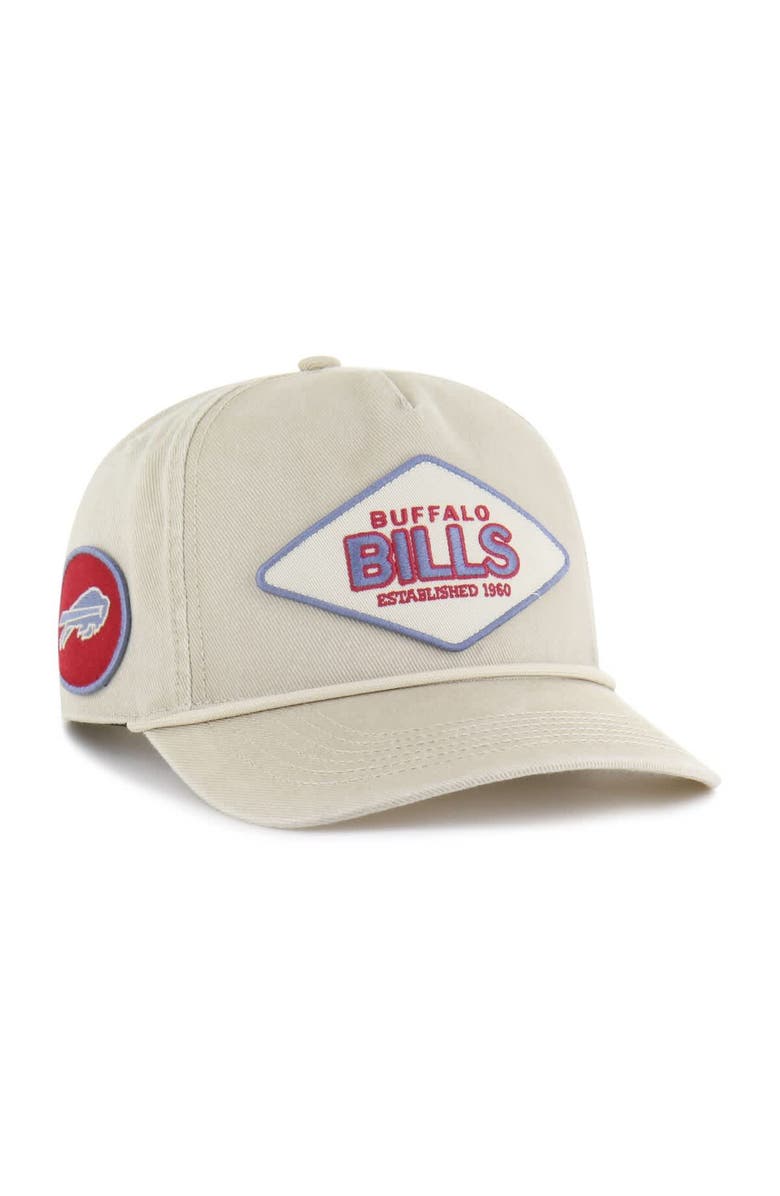 '47 Men's '47 Khaki Buffalo Bills Cairn Hitch Adjustable Hat, Main, color, 