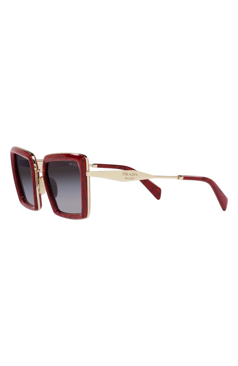 Prada 55mm Gradient Pillow Sunglasses, Alternate, color, 