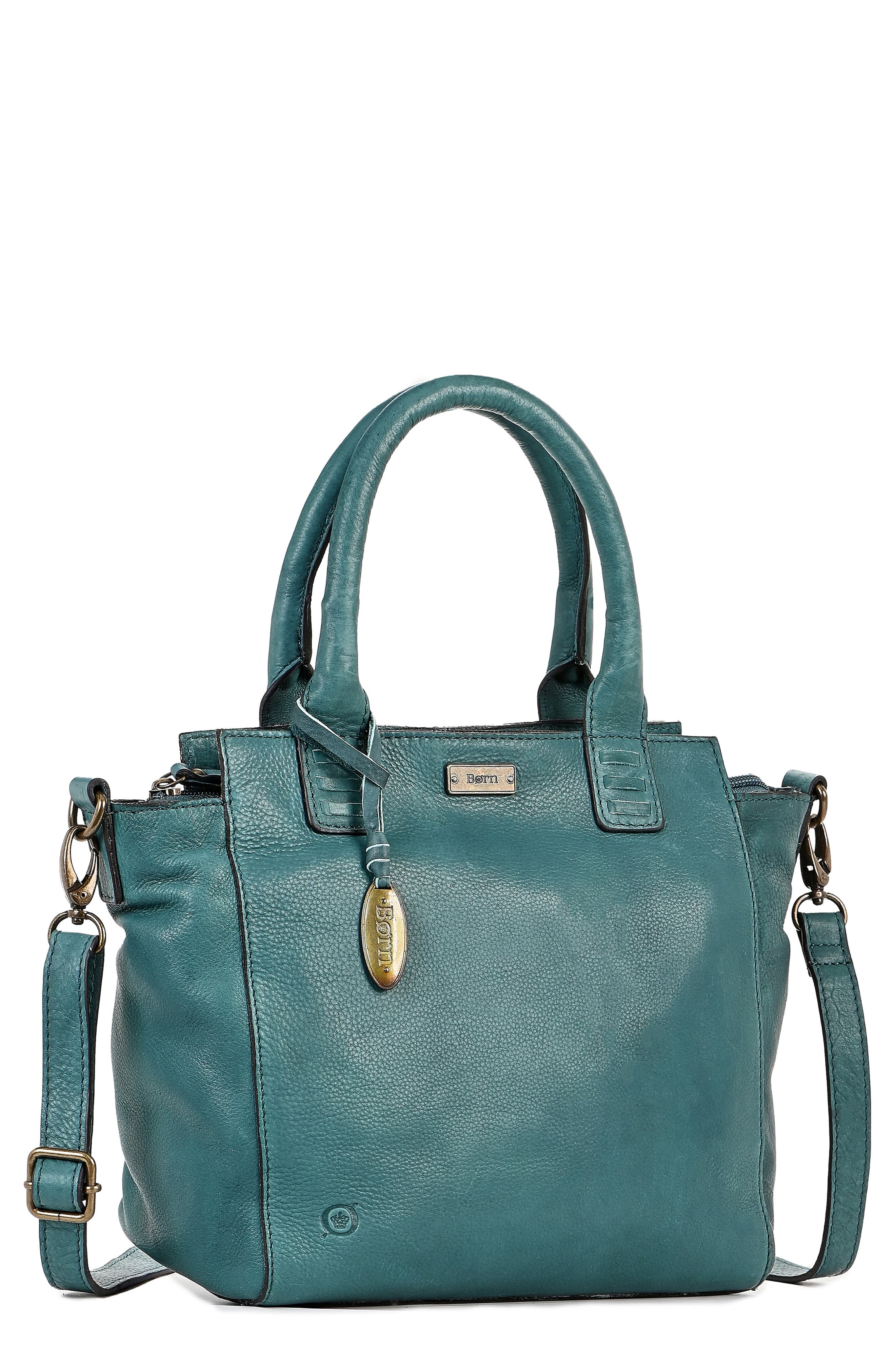 Børn Carville Leather Satchel, Main, color, 
