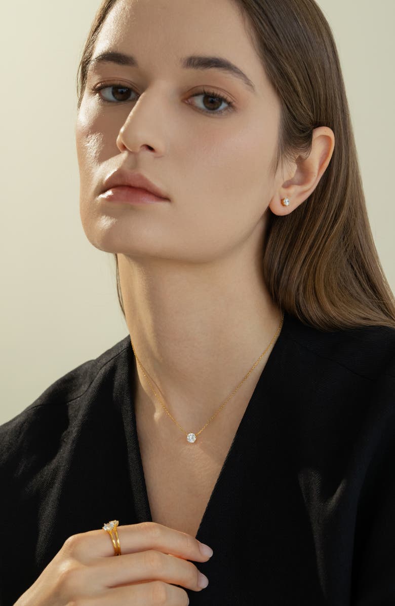 Bearfruit Jewelry Sterling Silver 18k Gold Plated Estelle Stud Earrings Holiday Gift Idea, Alternate, color, Gold