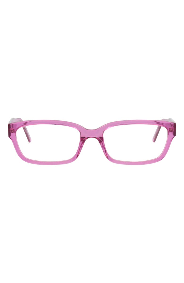 Balenciaga 55mm Rectangular Optical Glasses, Main, color,