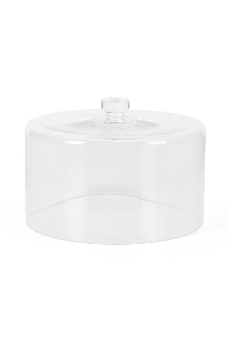 Highbrook Jadeite Glass Cake Stand with Glass Dome, Alternate, color, Jadeite Green