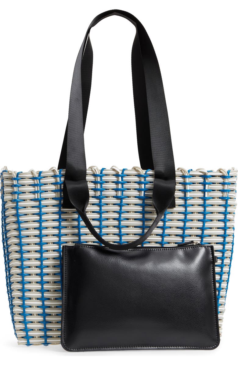 Nordstrom Stripe Woven Tote, Alternate, color,