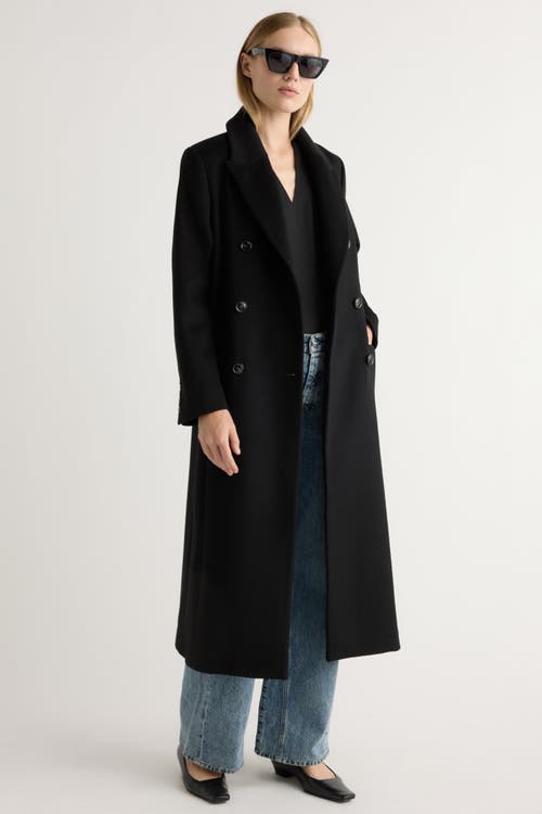 Modern Citizen Ravenna Wool-blend Maxi Coat In Black