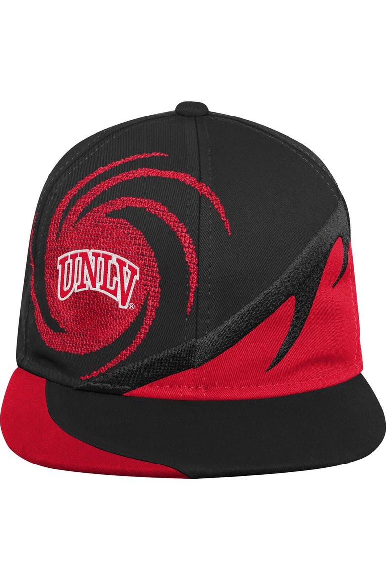 Youth Mitchell & Ness Scarlet/Black UNLV Rebels Spiral Snapback Hat, Alternate, color, Scarlet