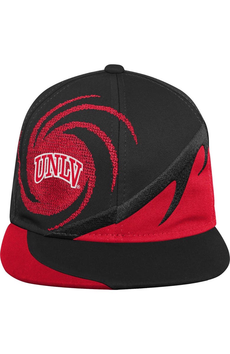 Mitchell & Ness Youth Mitchell & Ness Scarlet/Black UNLV Rebels Spiral Snapback Hat, Alternate, color, Scarlet