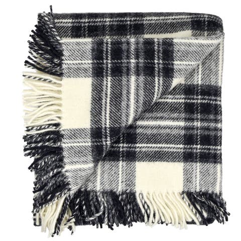 Highland Tweeds Pure New Wool Fluffy Throw