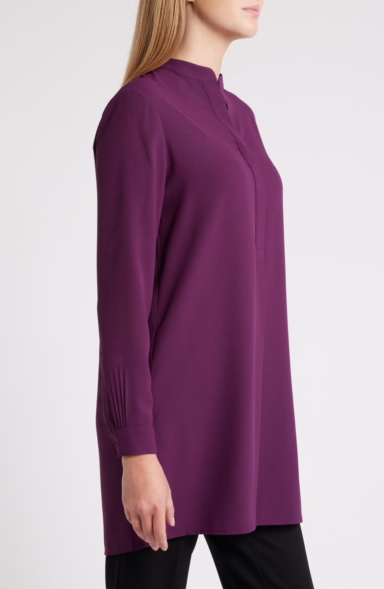 Anne Klein Long Sleeve Woven Tunic, Alternate, color,