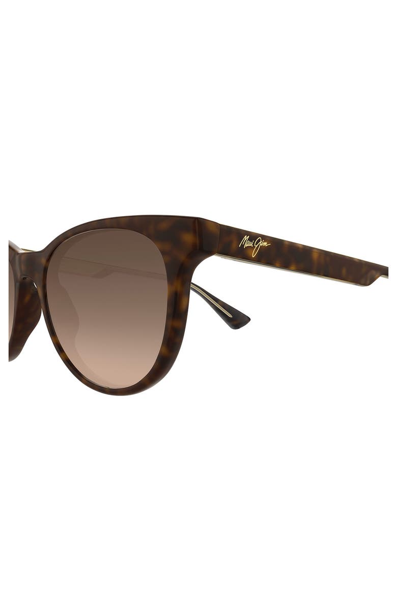 Maui Jim Lonomea 52mm Polarized Cat Eye Sunglasses, Alternate, color, Tortoise