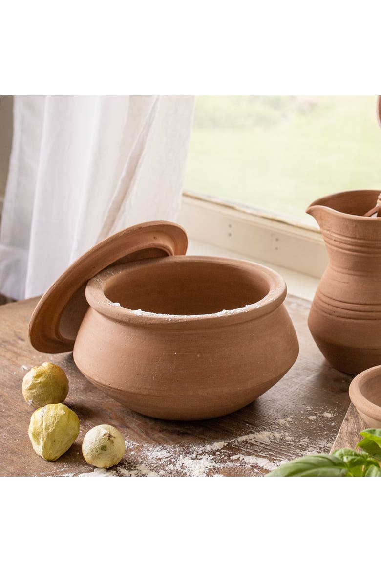 Ezekiel Terracotta Lidded Serving Pot, Alternate, color, Orange