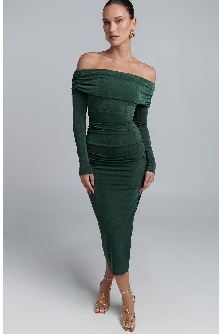 Piedra Midi Dress, Main, color, Khaki