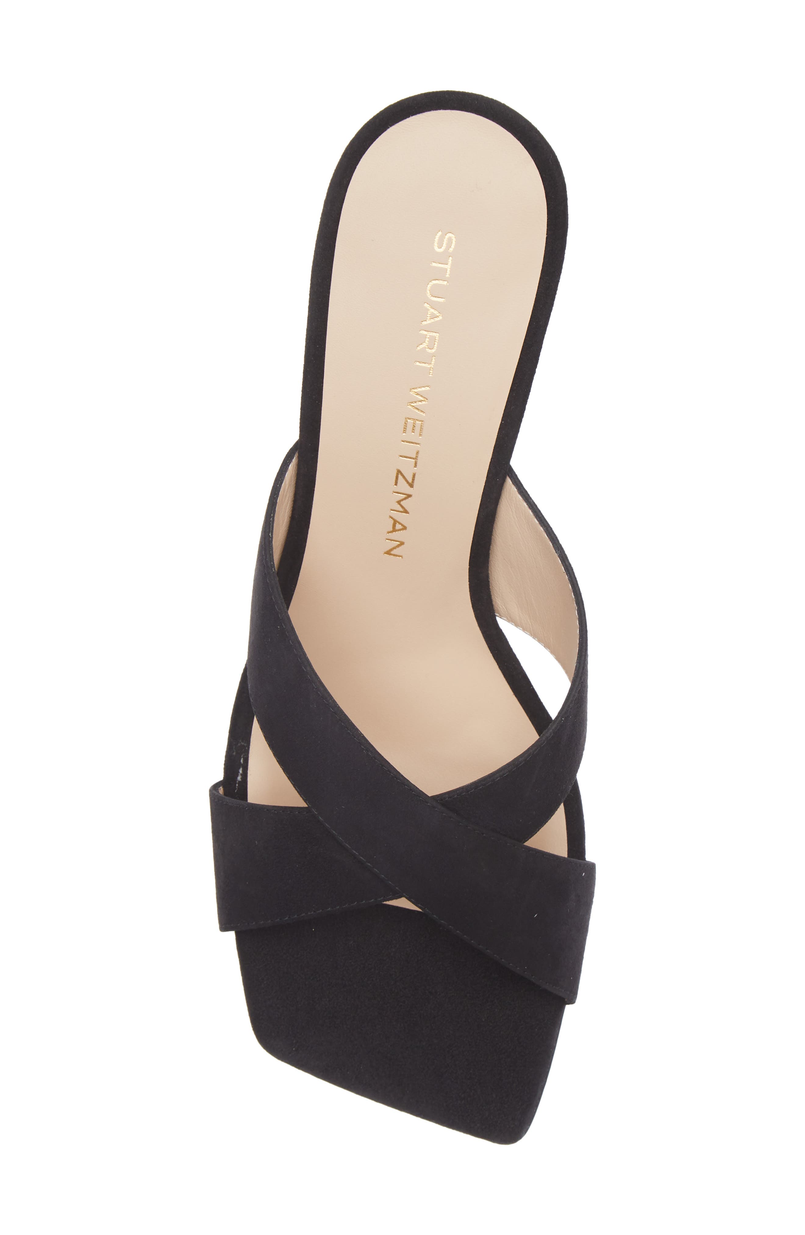 Dayna Slide 75 Sandal, Alternate, color, BLACK SUEDE
