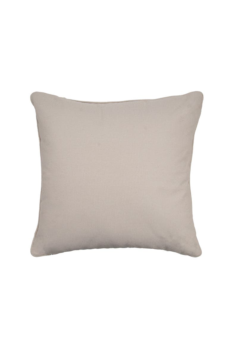 Monstera Leaf On White Indoor/Outdoor White Accent Pillow Decor, Alternate, color, Green