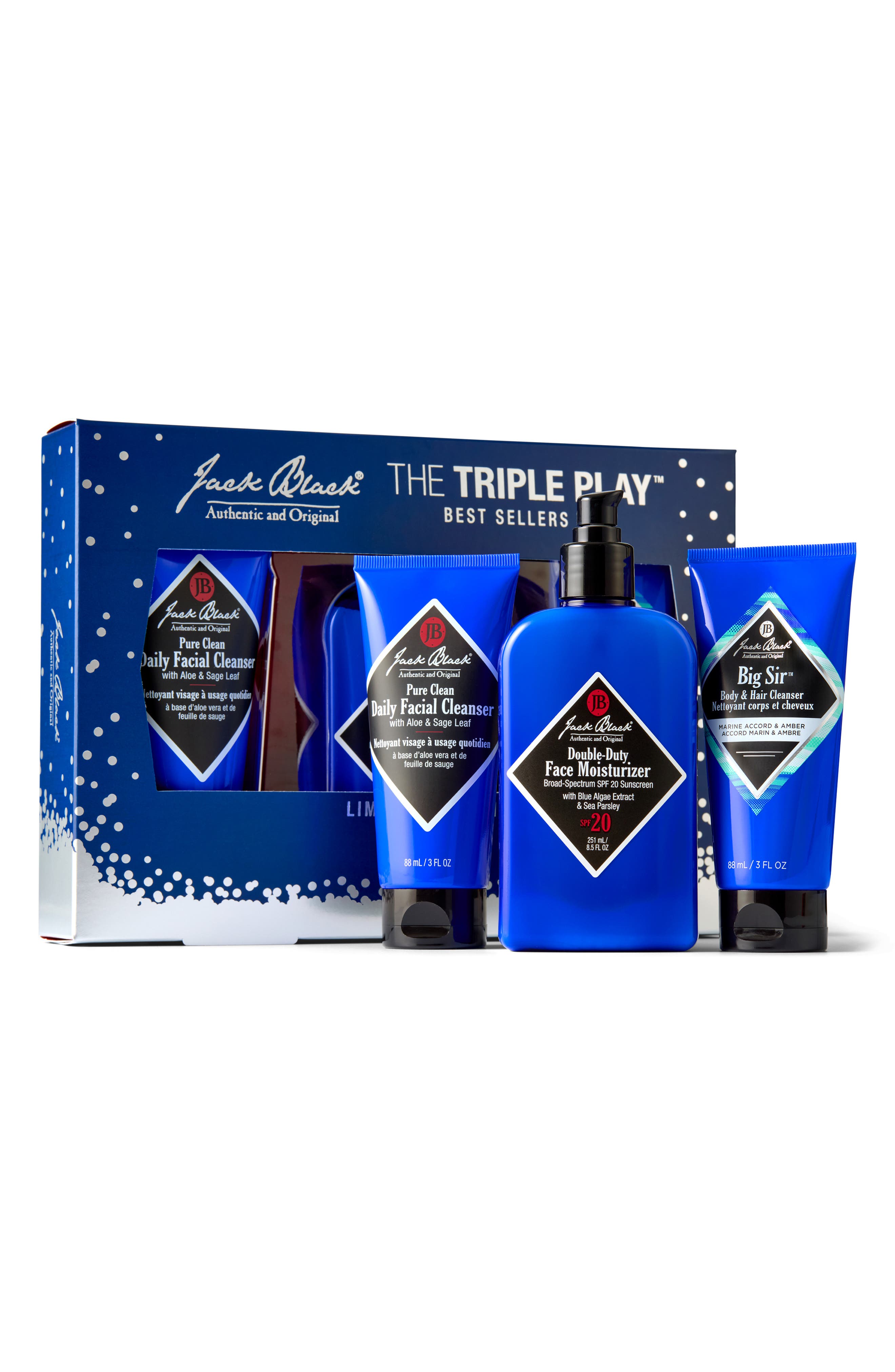 Jack Black The Triple Play Set (Limited Edition) $75 Value (Men ...