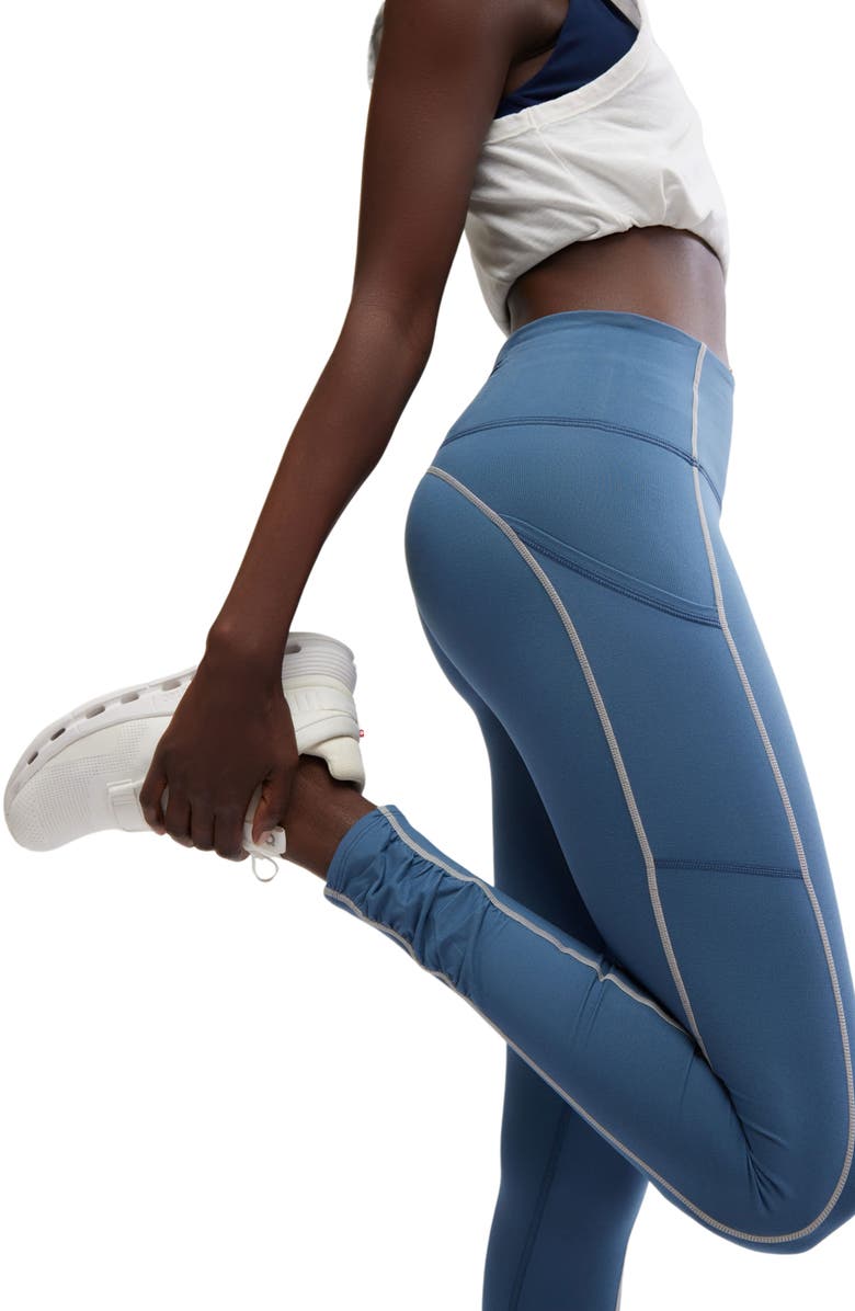 Free People FP Movement You're a Peach Pocket Leggings, Alternate, color, Skyline