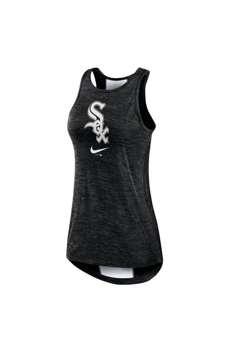 Nike Women's Nike Black Chicago White Sox Dri-FIT Performance Right Mix High Neck Tank Top, Alternate, color, Black